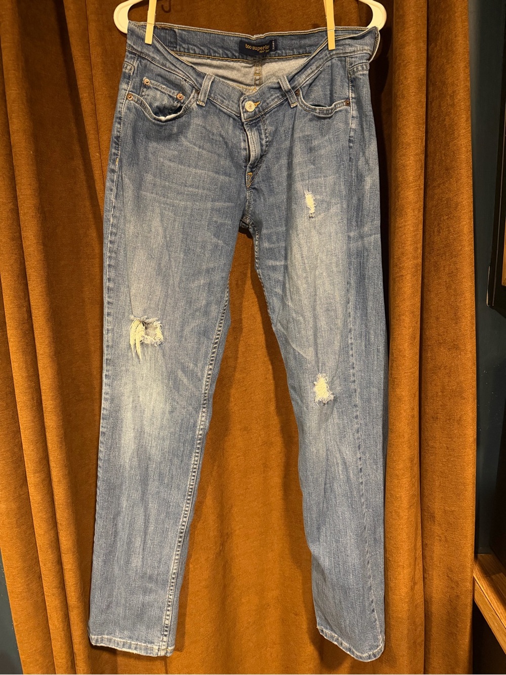 Levi's 524 too super low rise jeans